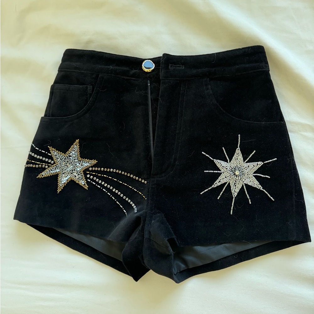 Short sexy mini en velours